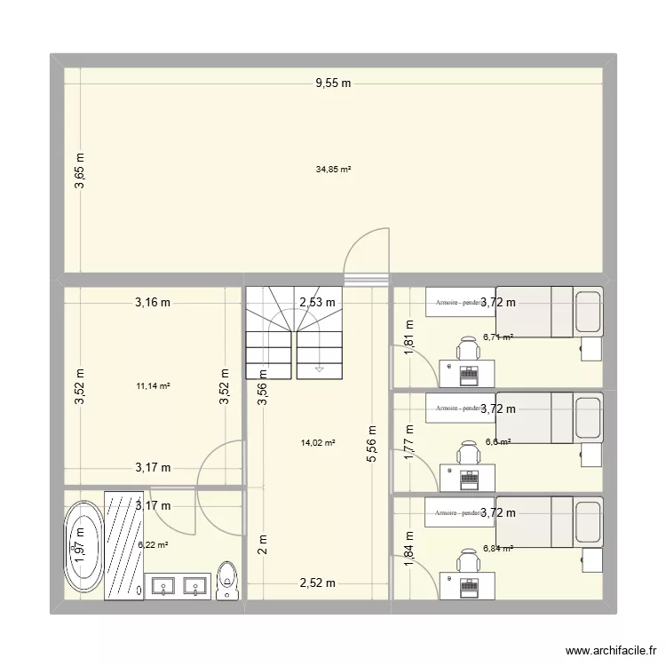 Planta 1. Plano de 7 y 86 m² Planta 1. Plano de 7 y 86 m²