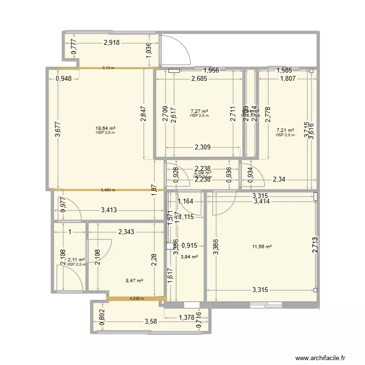 House2. Plano de 9 y 62 m² House2. Plano de 9 y 62 m²