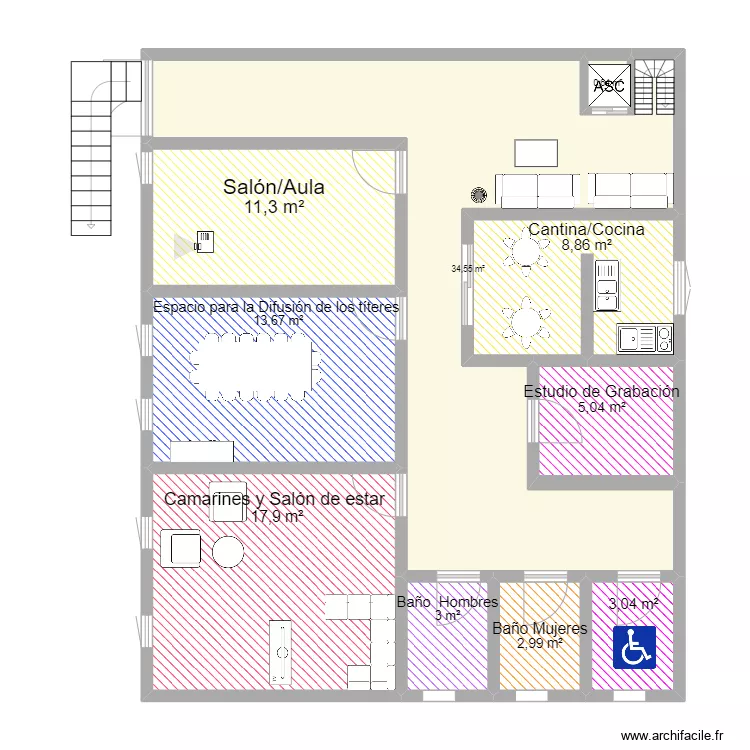 primer piso . Plano de 