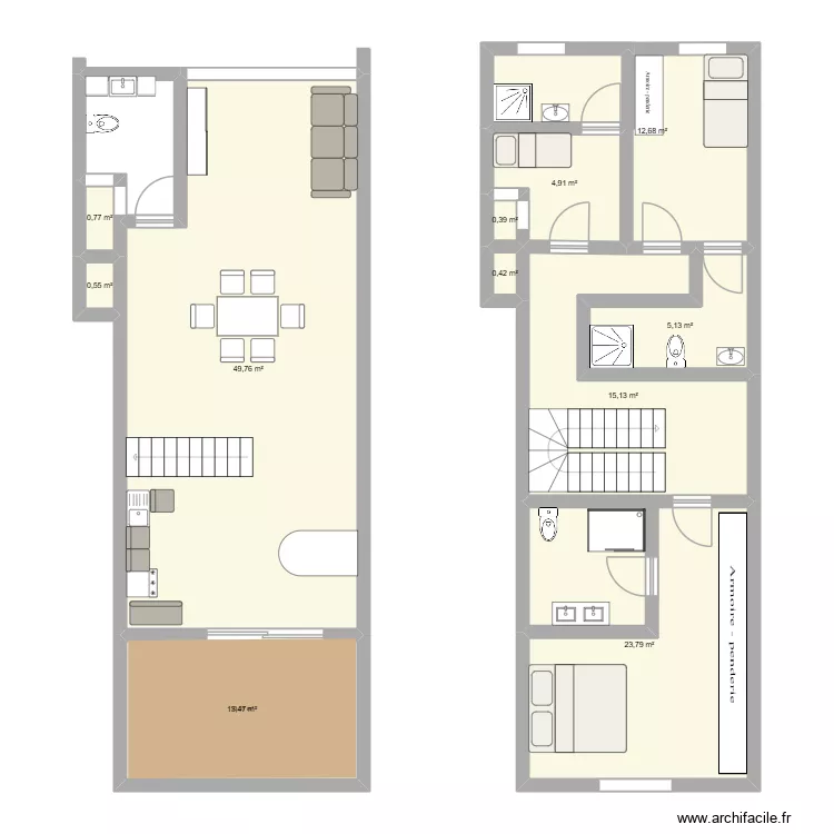 M,3. Plano de 11  y 127 m²