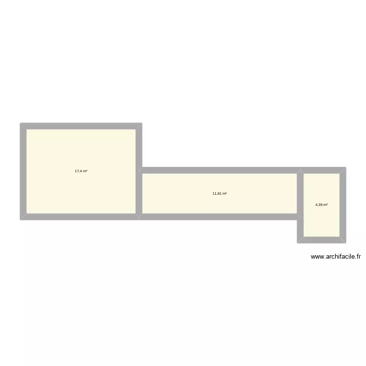 My house. Plano de 3  y 34 m²