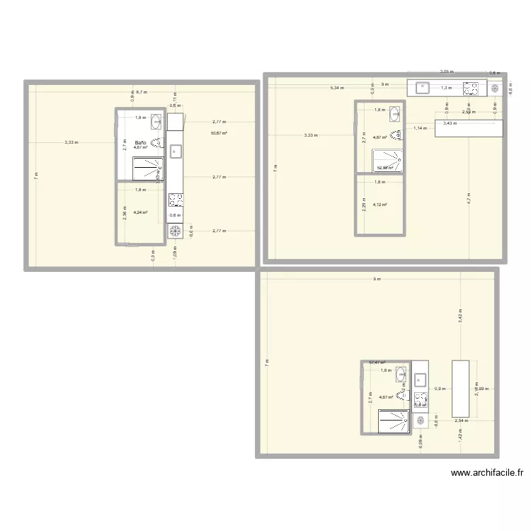 Casa2. Plano de 8 Habitaciones y 210 m² Casa2. Plano de 8 Habitaciones y 210 m²