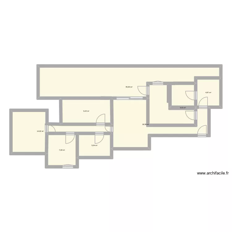 casota. Plano de 8 Habitaciones y 106 m² casota. Plano de 8 Habitaciones y 106 m²