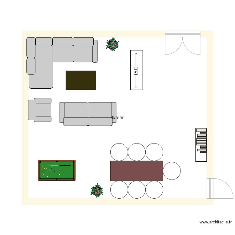 feng shui. Plano de 0 habitación y 0 m2