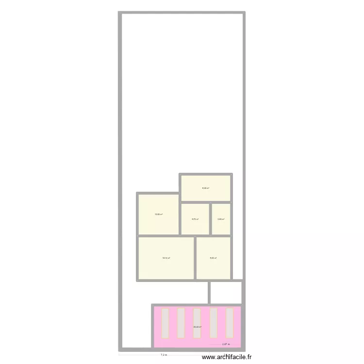 nombre. Plano de 7 Habitaciones y 76 m² nombre. Plano de 7 Habitaciones y 76 m²