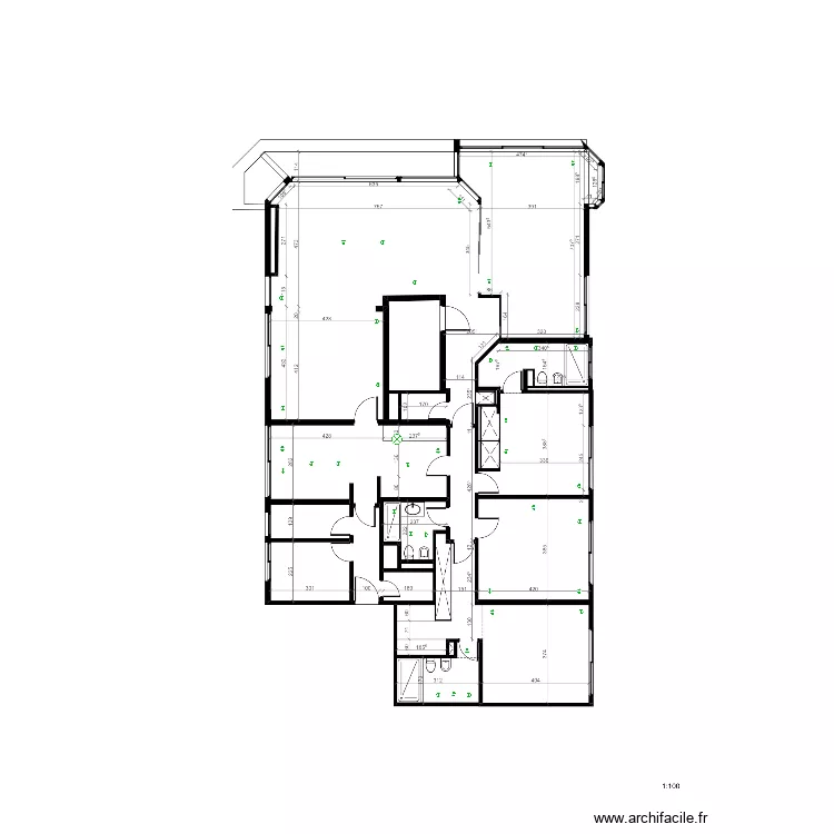 Plano luces Scalabrini. Plano de 
