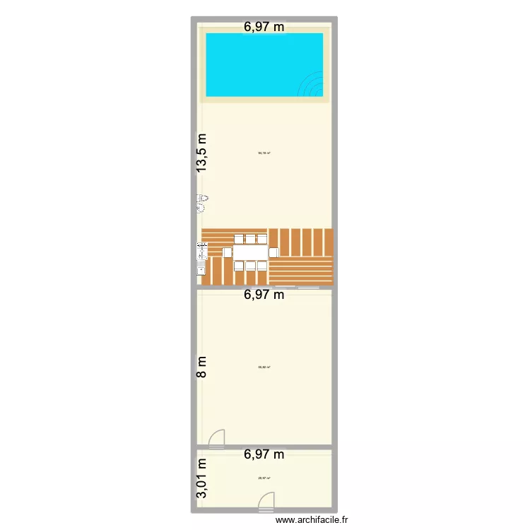 casa Hato Real. Plano de 3 y 171 m² casa Hato Real. Plano de 3 y 171 m²