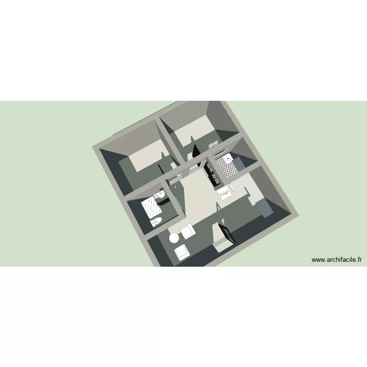 Casa Cielo 2. Plano de 5 y 39 m² Casa Cielo 2. Plano de 5 y 39 m²