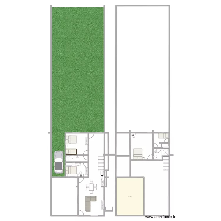 casa castillo 3.0. Plano de 1 Sala y 34 m² casa castillo 3.0. Plano de 1 Sala y 34 m²