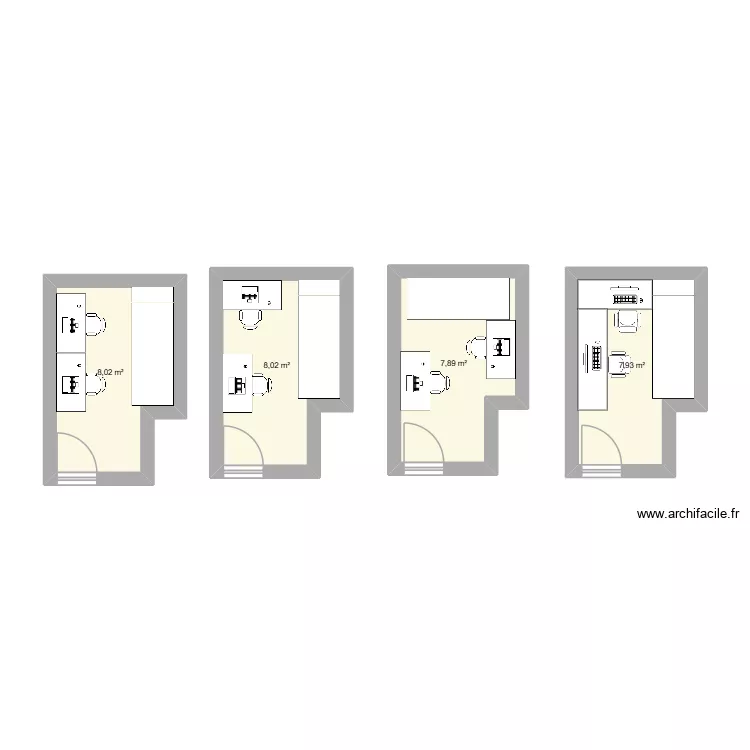 oficina yago. Plano de 4  y 32 m²