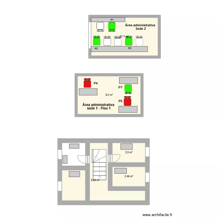 Diplomski rad 1. Plano de 5 habitaciones y 32 m² Diplomski rad 1. Plano de 5 habitaciones y 32 m²
