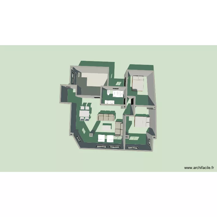 Benicanena 3. Plano de 8 y 12 m² Benicanena 3. Plano de 8 y 12 m²