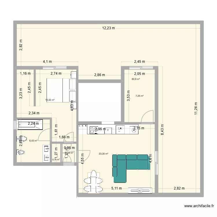 Piso_Artés_Con_suite. Plano de 7 y 115 m² Piso_Artés_Con_suite. Plano de 7 y 115 m²