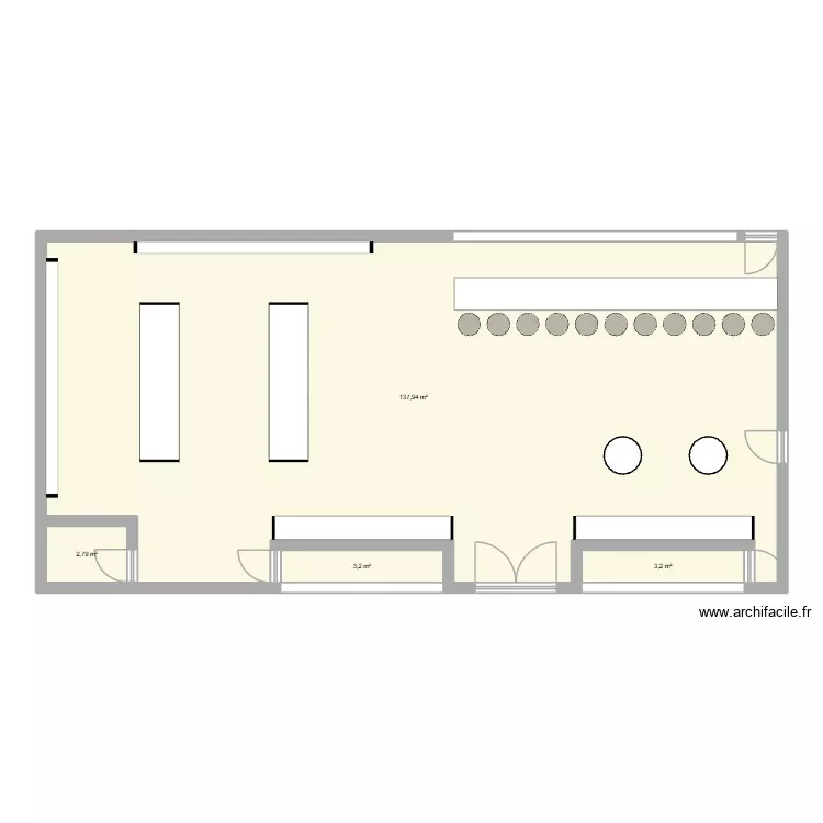 Bibian. Plano de 4 Habitaciones y 147 m² Bibian. Plano de 4 Habitaciones y 147 m²