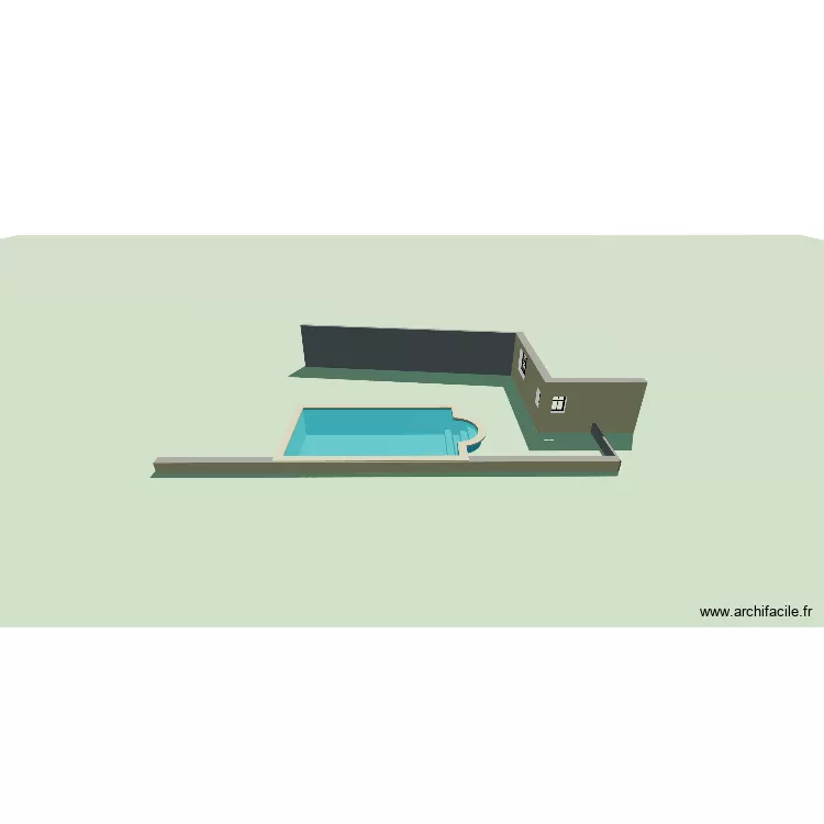 Piscina Ba&ntilde;ares. Plano de 