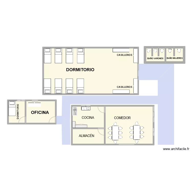 campamento recsiminerr. Plano de 