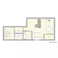Casa con proche alargado
