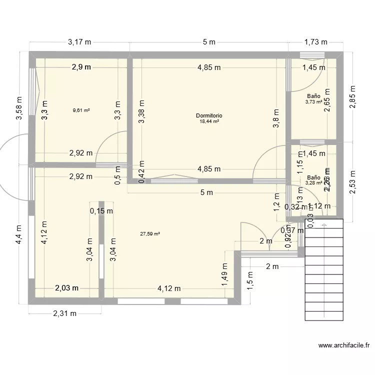 03 CASA. Plano de 5 y 63 m² 03 CASA. Plano de 5 y 63 m²