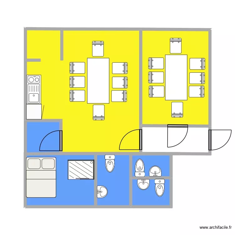 Plano 5. Plano de 7 Habitaciones y 45 m²