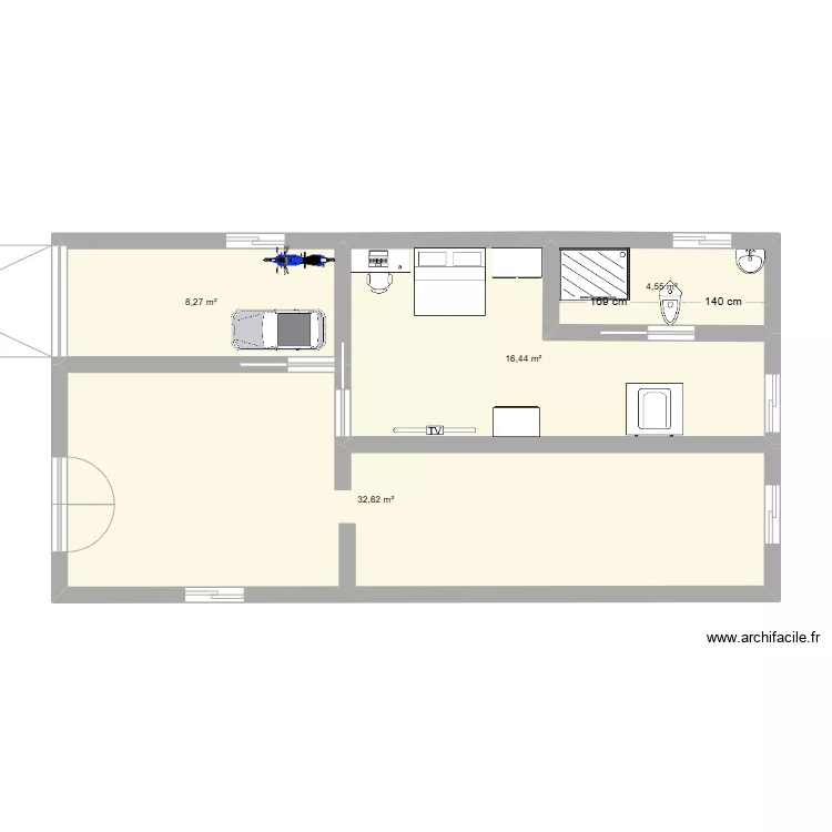 casa frances. Plano de 