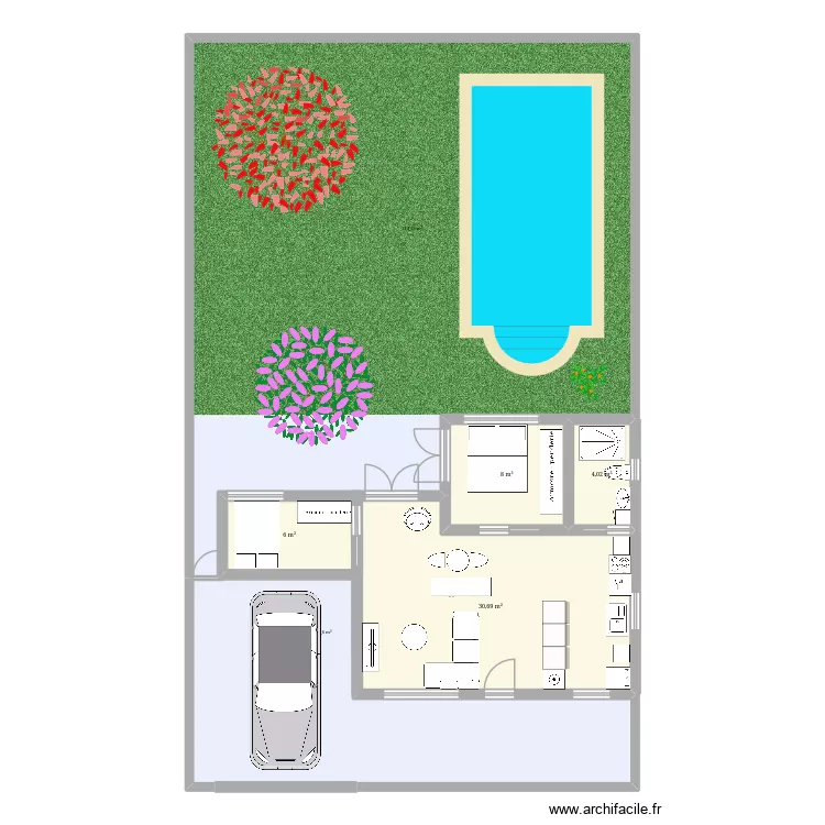 uno. Plano de 4 y 49 m² uno. Plano de 4 y 49 m²