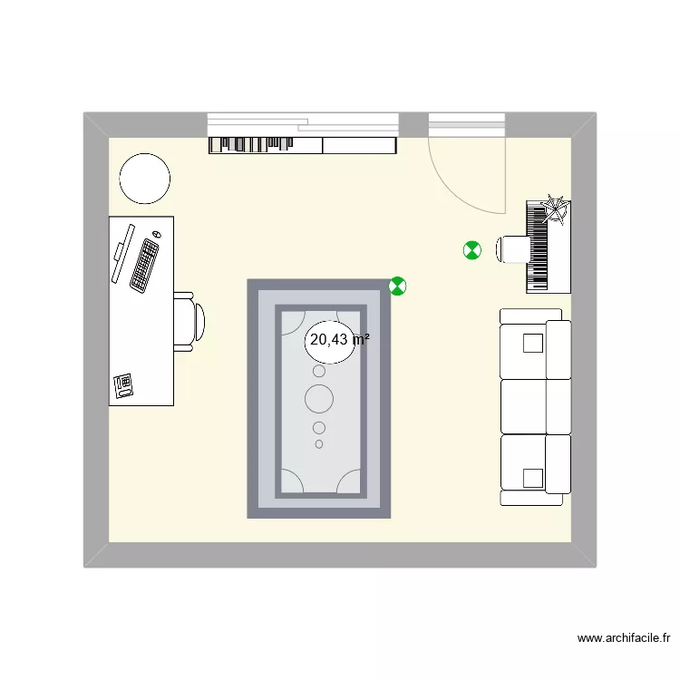 croquis en clase. Plano de 