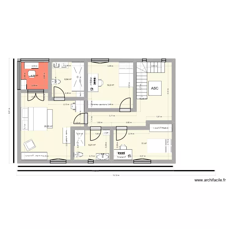 Planta Primera. Plano de 