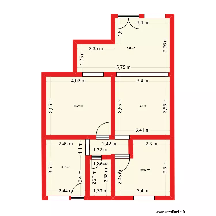 casa m. Plano de 6 y 67 m² casa m. Plano de 6 y 67 m²