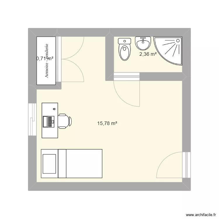 PI_habitacion . Plano de 