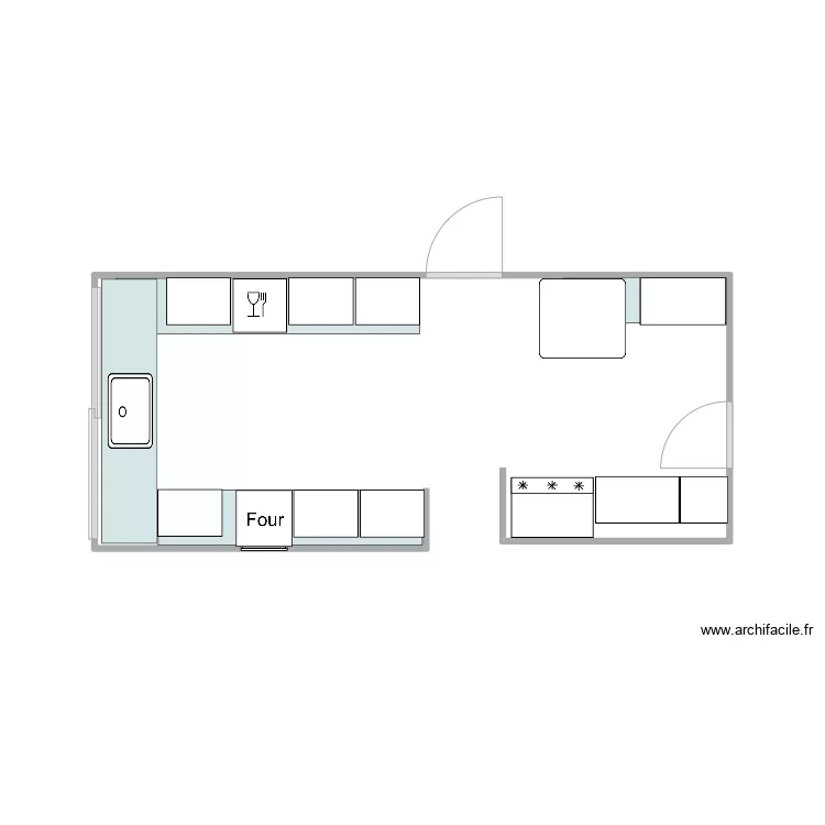 Cocina Muebles. Plano de Cocina Muebles. Plano de