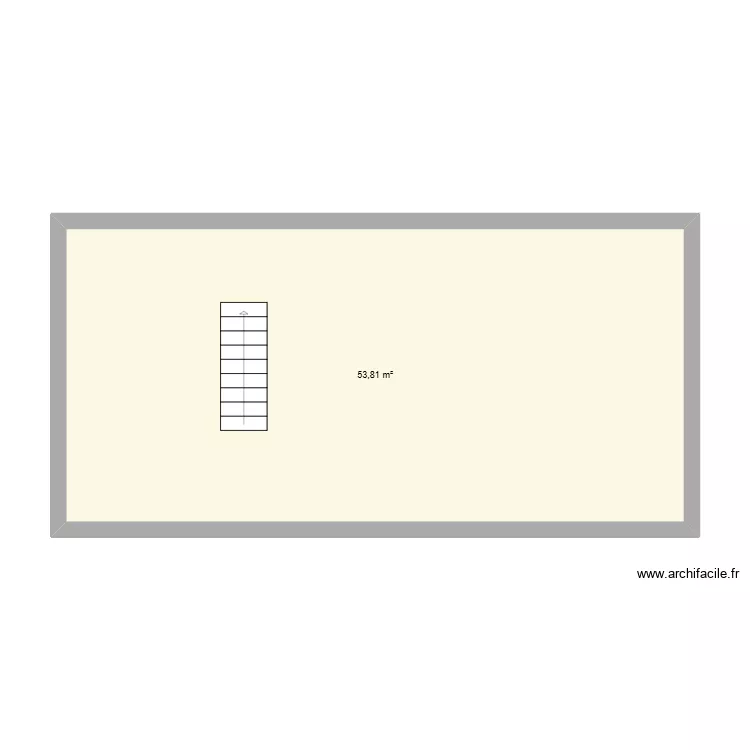 casa 2. Plano de 1  y 54 m²