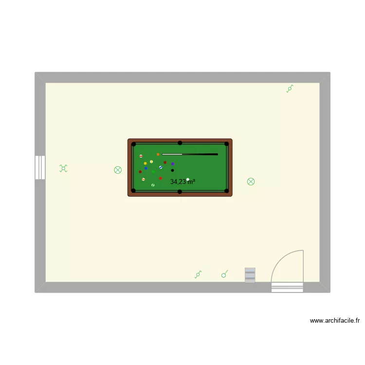 ertertewrtte. Plano de 1 y 34 m² ertertewrtte. Plano de 1 y 34 m²