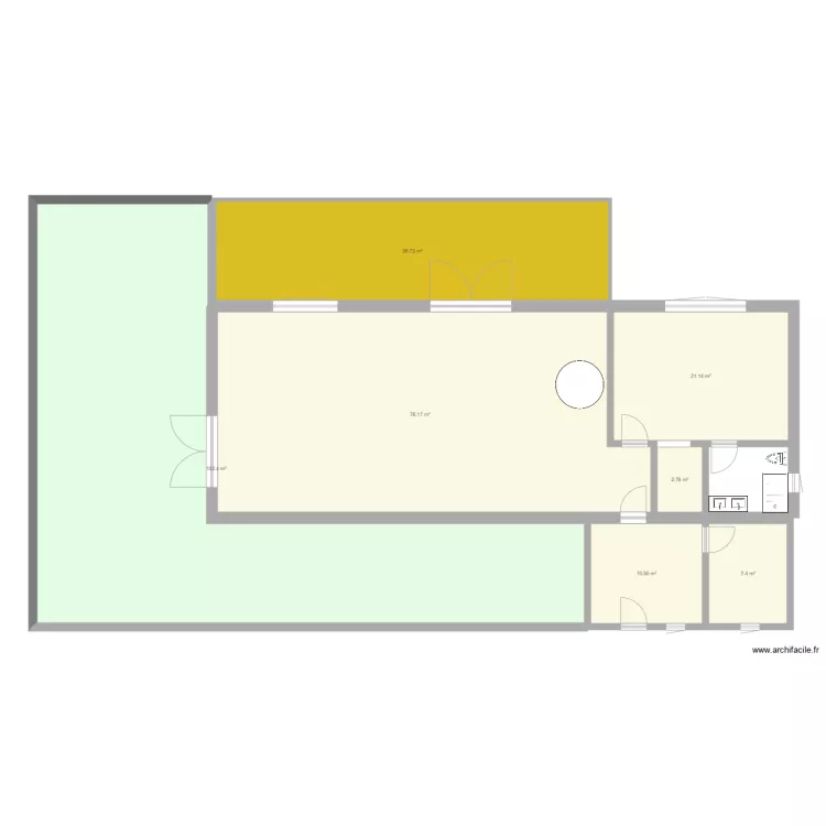 moulin 3. Floor plan with 