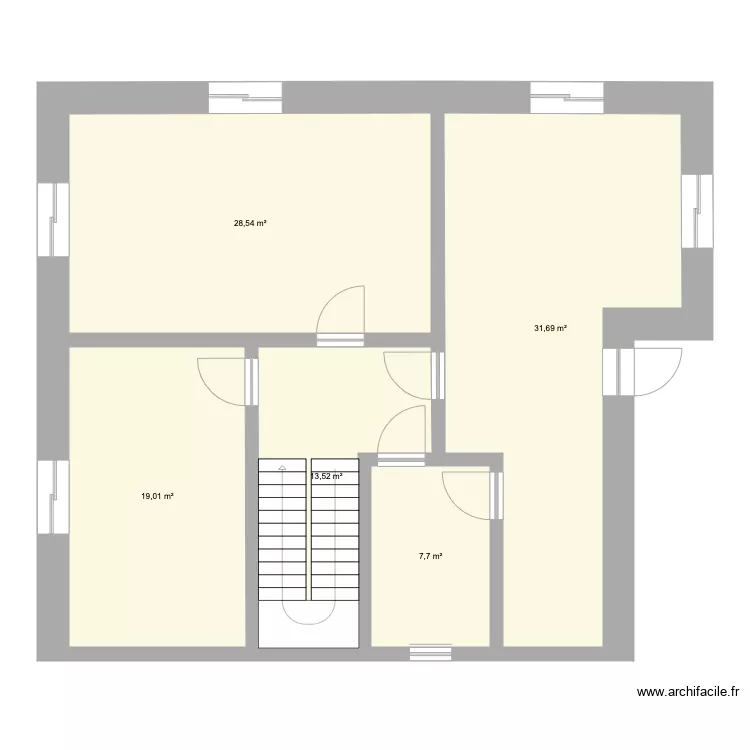 ELIKTIKTOWN 2 ETAGES 1ER. Floor plan with 