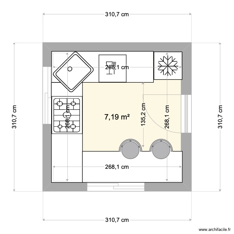 KitchenCabin2. Floor plan with 0 room and 0 m2 KitchenCabin2. Floor plan with 0 room and 0 m2