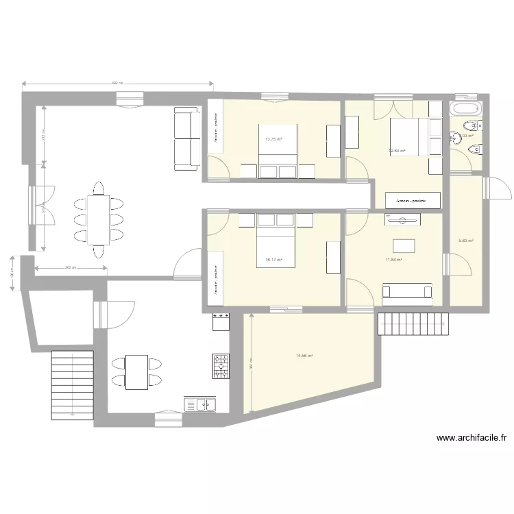 Passos primeiro andar. Floor plan with 