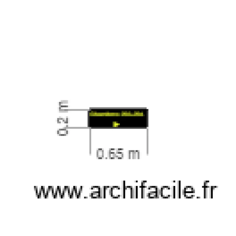 chambre 203 et204. Floor plan with 