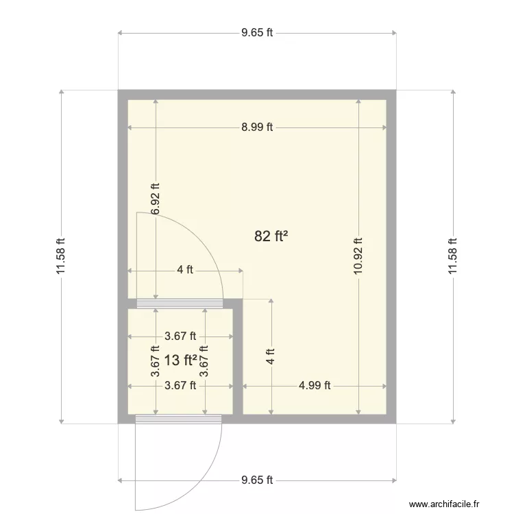 Cal State Arch 2. Floor plan with 