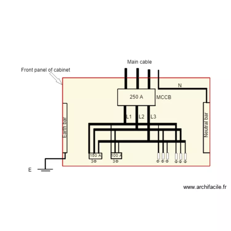 Tableau general. Floor plan with 