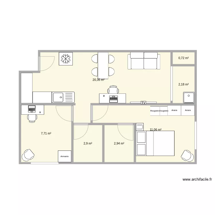 Apzin. Floor plan with 