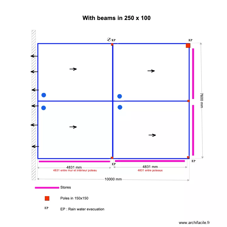 Gary LORAN 250x100. Floor plan with 
