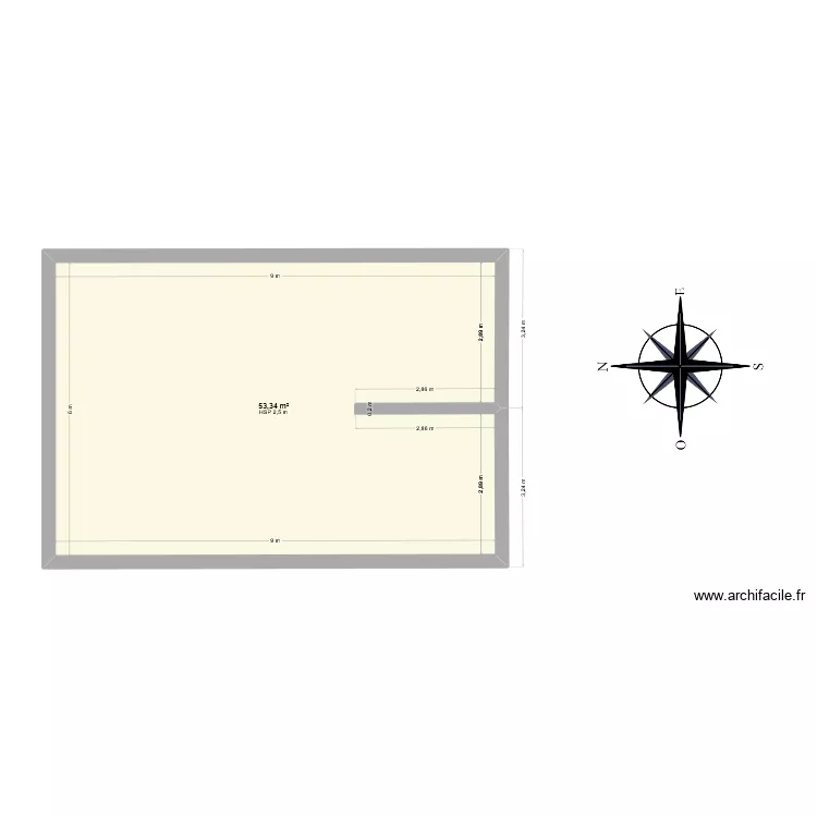 O Gru&ntilde;edo1. Floor plan with 1  and 53 m²