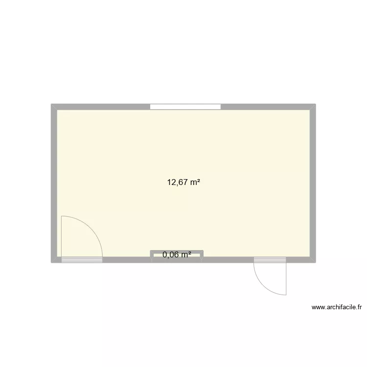 Bedroom. Floor plan with 