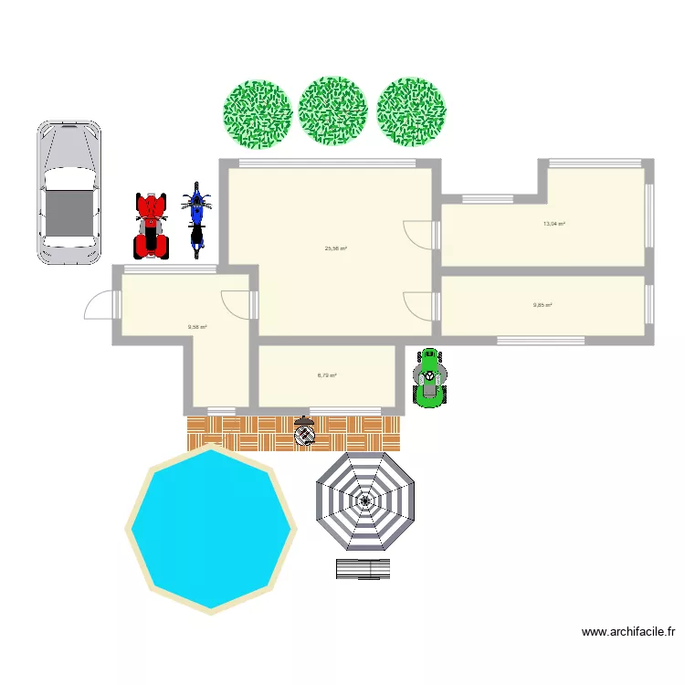 oke. Floor plan with 