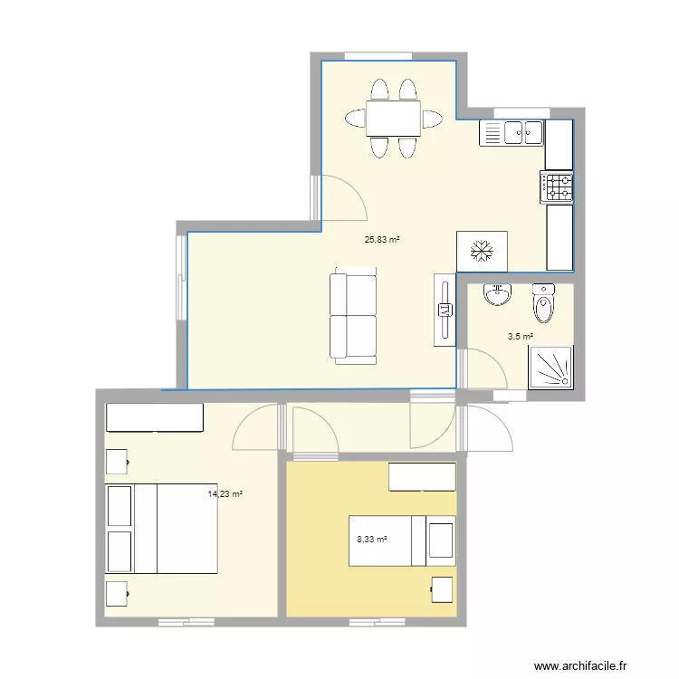 teno 1. Floor plan with 