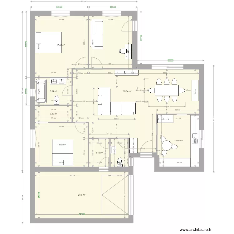 Maison en L new2. Floor plan with Maison en L new2. Floor plan with