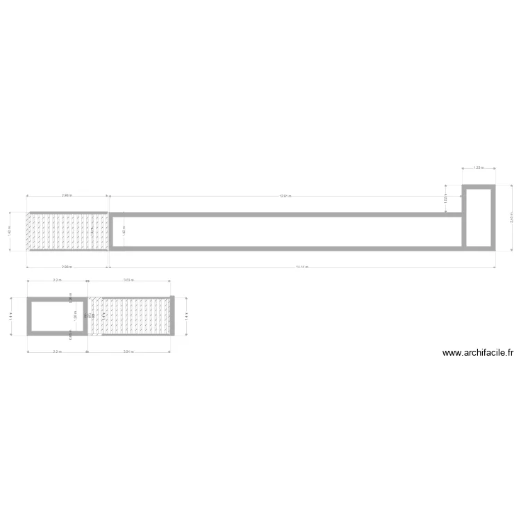Muro 1. Floor plan with 
