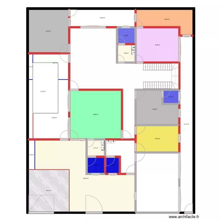 تصميم البيت. Floor plan with 