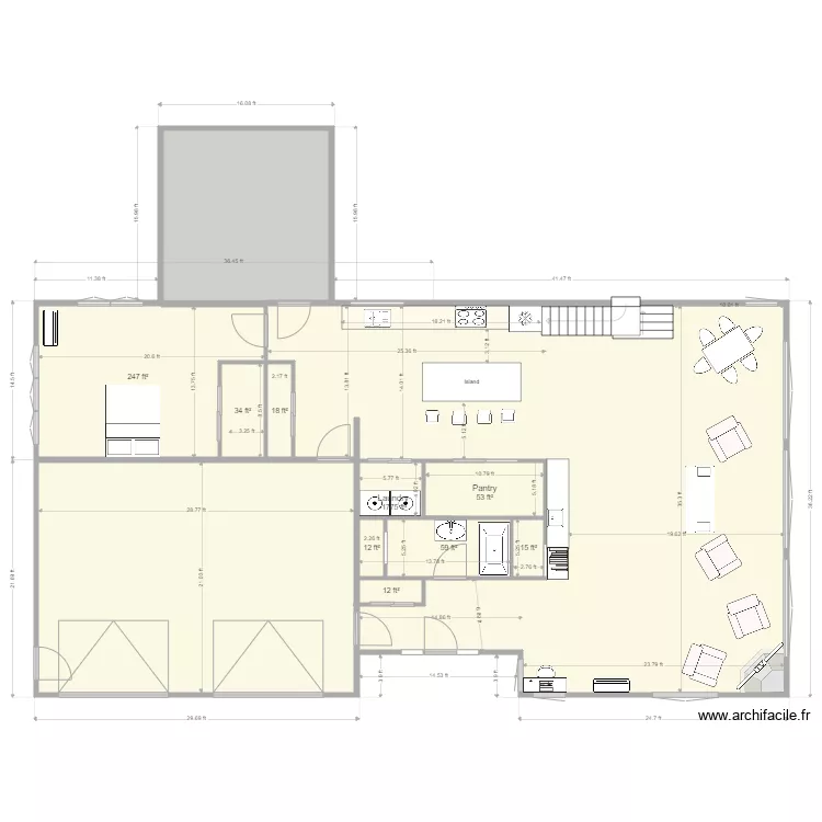 KJC Additiona. Floor plan with 