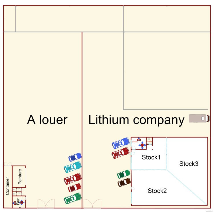 Quartier industriel etang piscicole. Floor plan with 0 room and 0 m2 Quartier industriel etang piscicole. Floor plan with 0 room and 0 m2